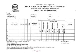 thông tin chi tiết về Giải đấu theo Quyết Định số 20/TB-LĐYVN trang 8