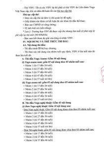 thông tin chi tiết về Giải đấu theo Quyết Định số 20/TB-LĐYVN