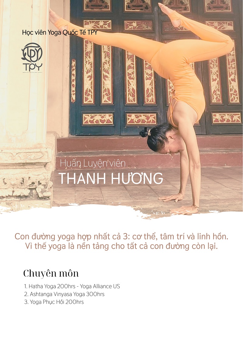 Học viện yoga quốc tế TPY 9 Huấn luyện viên yoga Thanh Hương