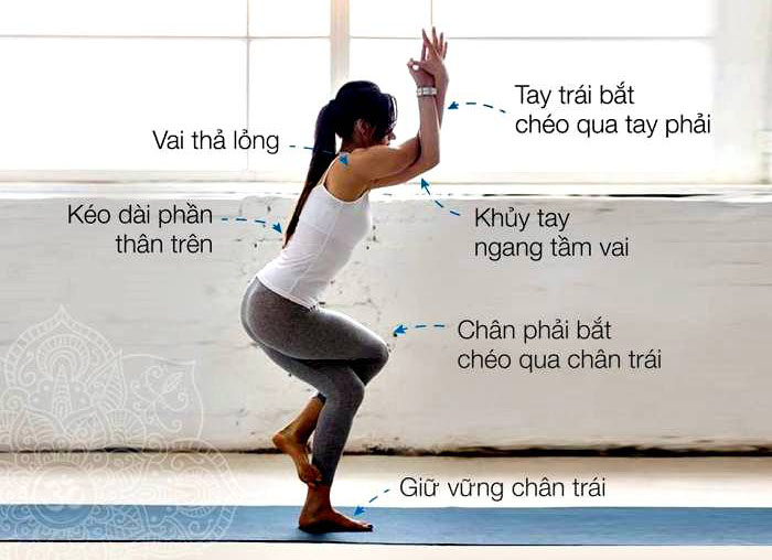 Tư thế Đại Bàng (Garudasana): Biểu tượng của sự cân bằng và tập trung 23 Hướng dẫn thực hiện tư thế Đại Bàng