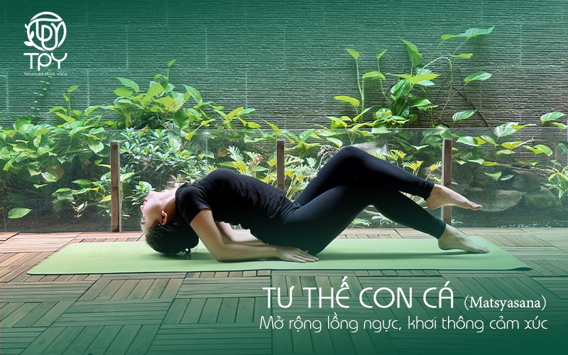Tư thế con cá (Matsyasana): Mở rộng lồng ngực, khơi thông cảm xúc