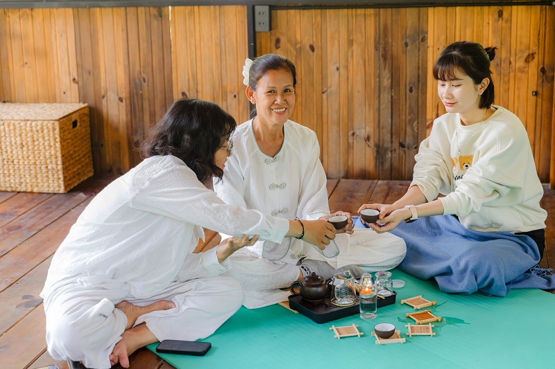 Chương trình thiền trà - Yoga Retreat Lên Non